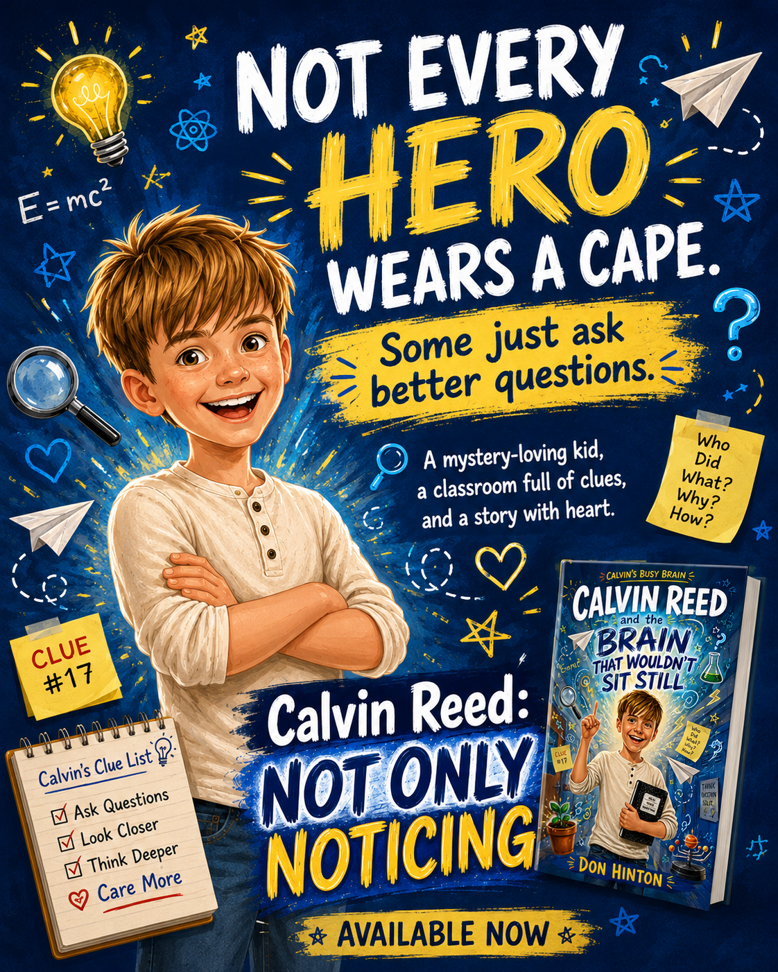 Calvin Reed and the Brain That Wouldn’t Sit Still — Calvin’s Busy Brain Book 1