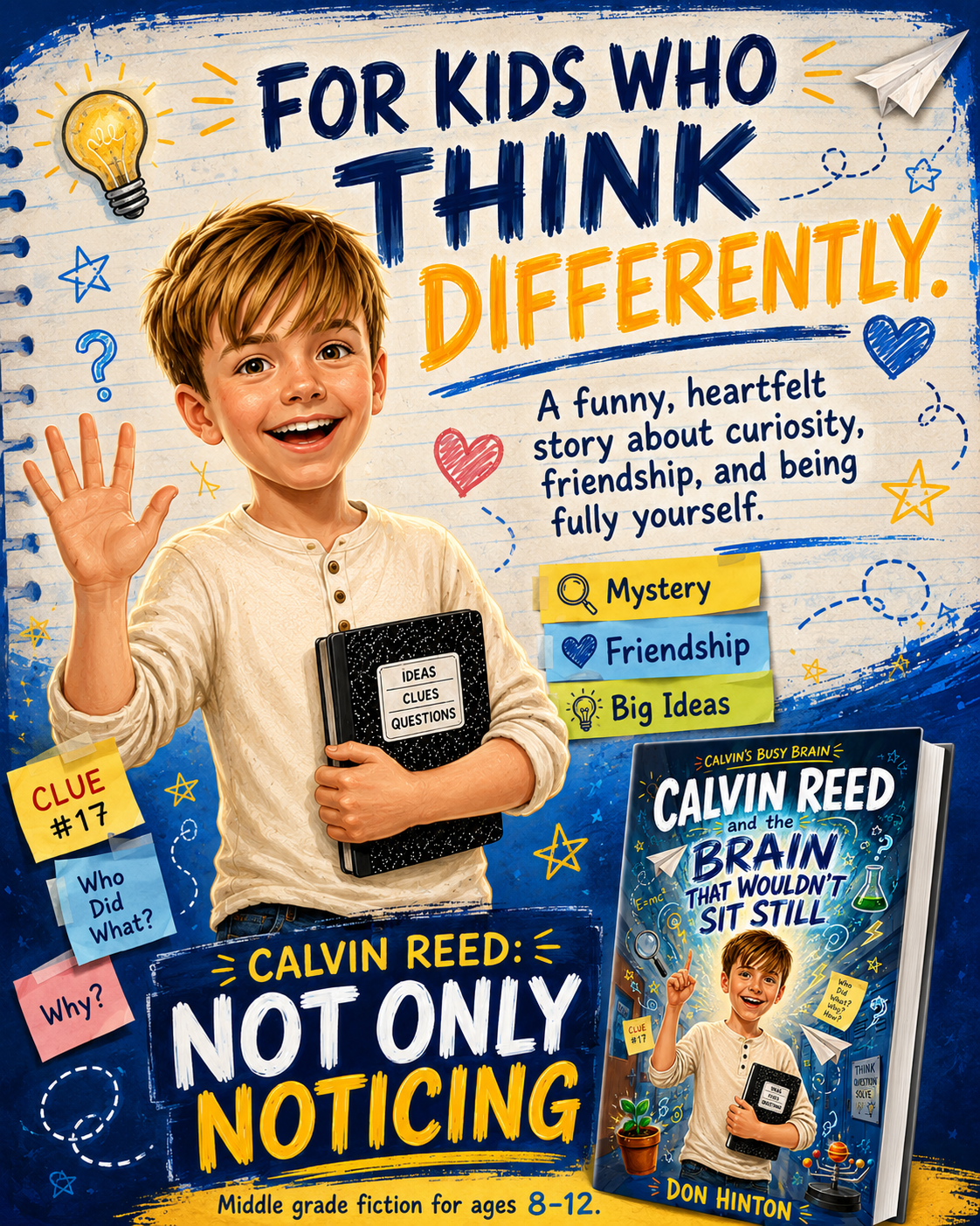 Calvin Reed and the Brain That Wouldn’t Sit Still — Calvin’s Busy Brain Book 1
